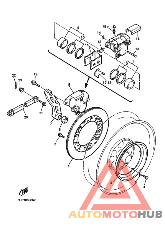Передний суппорт