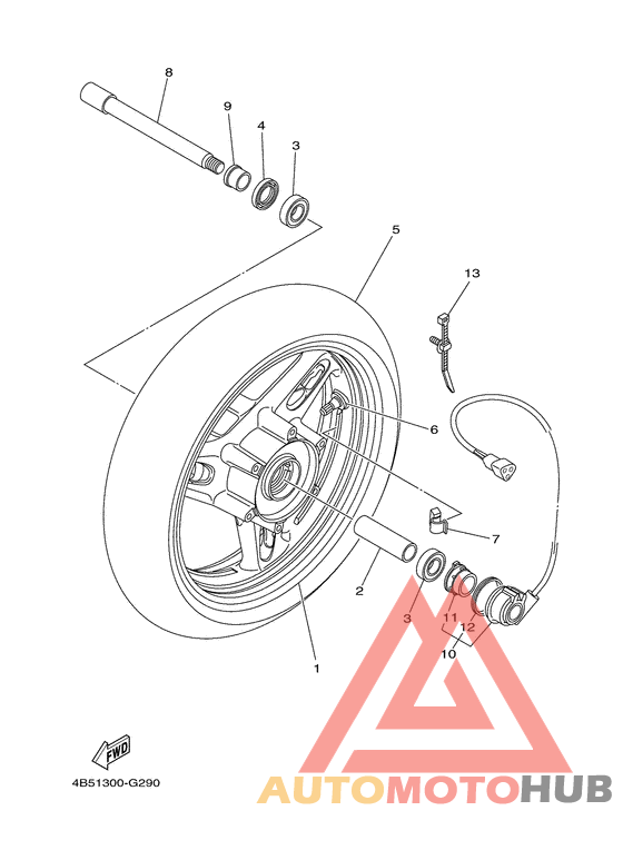 Переднее колесо