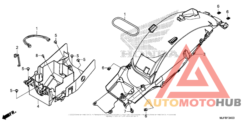 Задний бампер