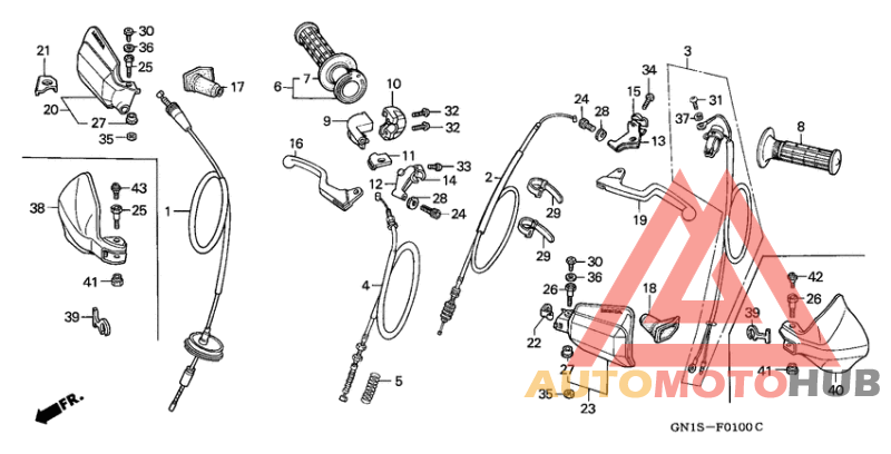 Handle lever/switch/cable
