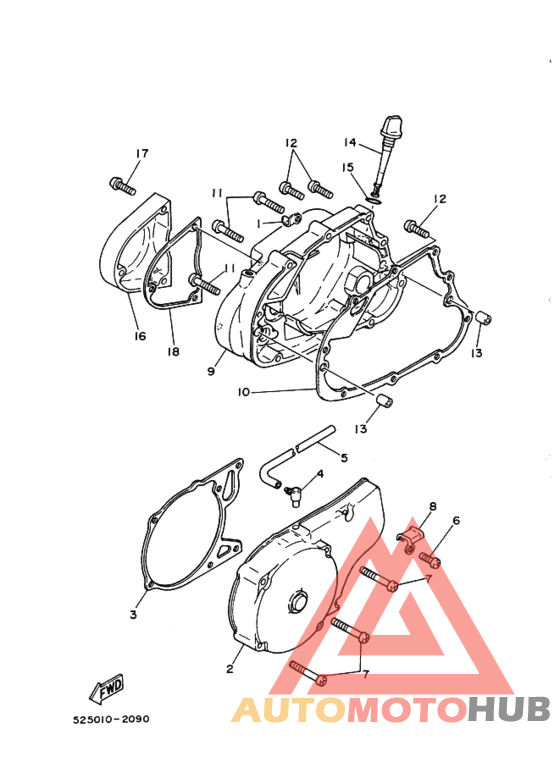 Crankcase cover ass`y  (v