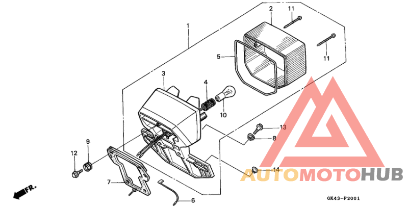 Taillight unit ass`y