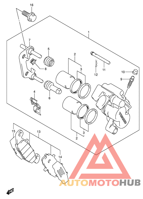 Передний суппорт
