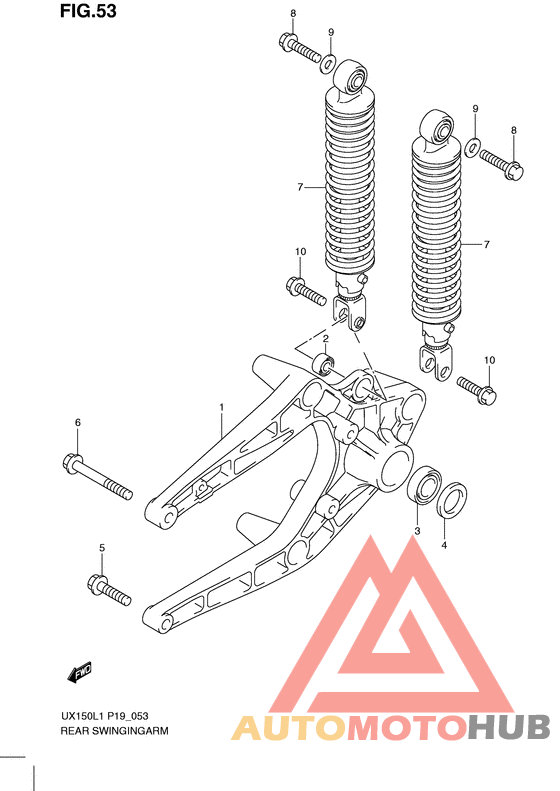 Rear swingingarm