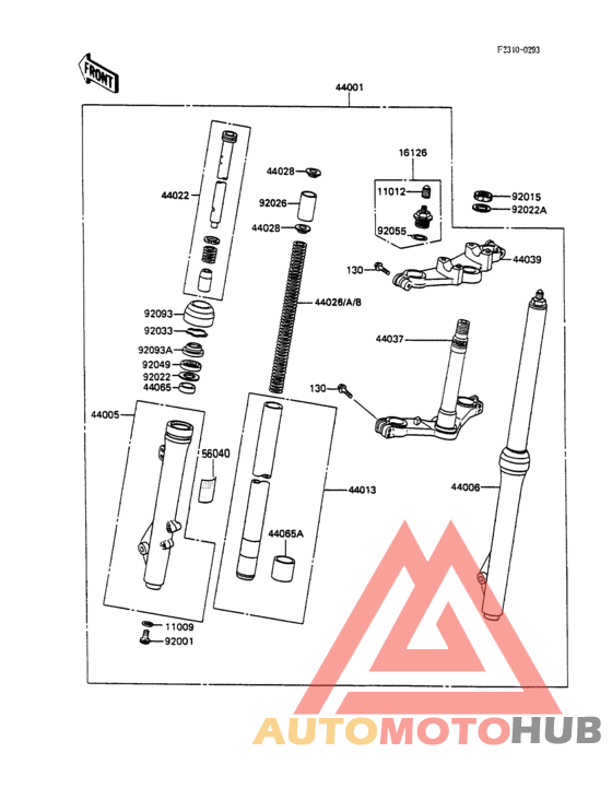 Front fork(kx100-a1)