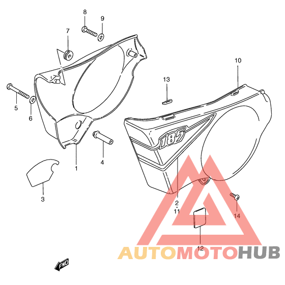 Обтекатель задний