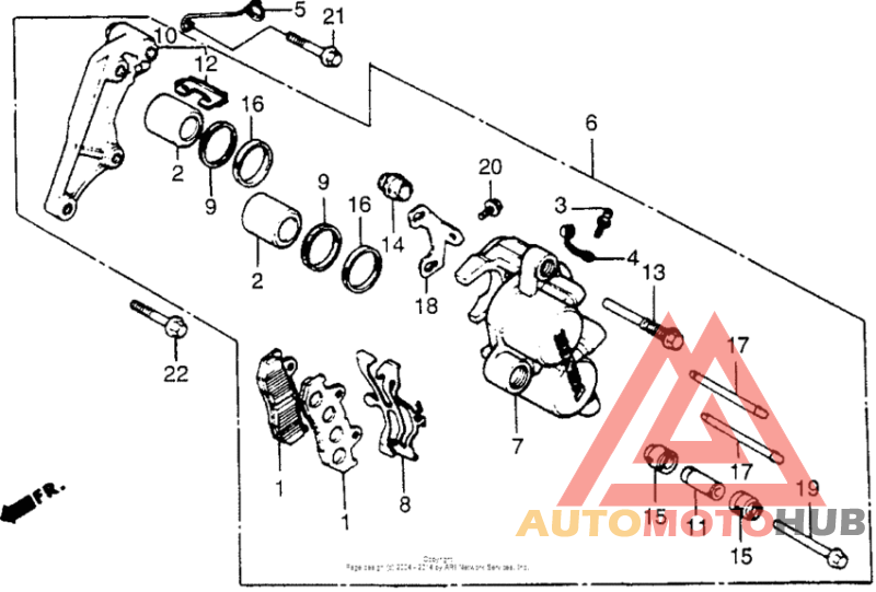 Передний суппорт