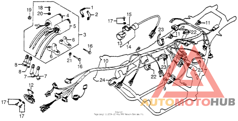 Wire harness + ignition coil