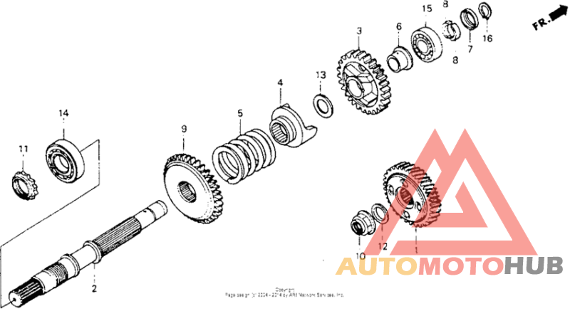 Final gear shaft