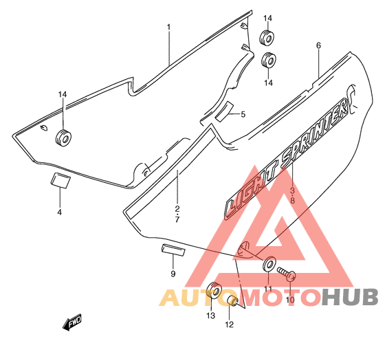 Обтекатель задний