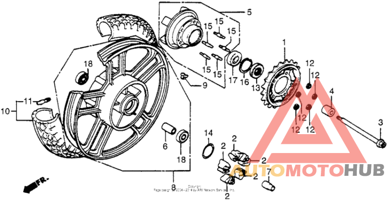 Переднее колесо