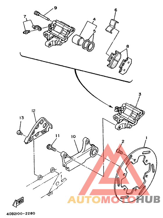 Задний суппорт