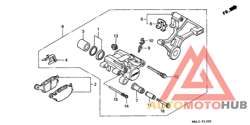 Задний суппорт