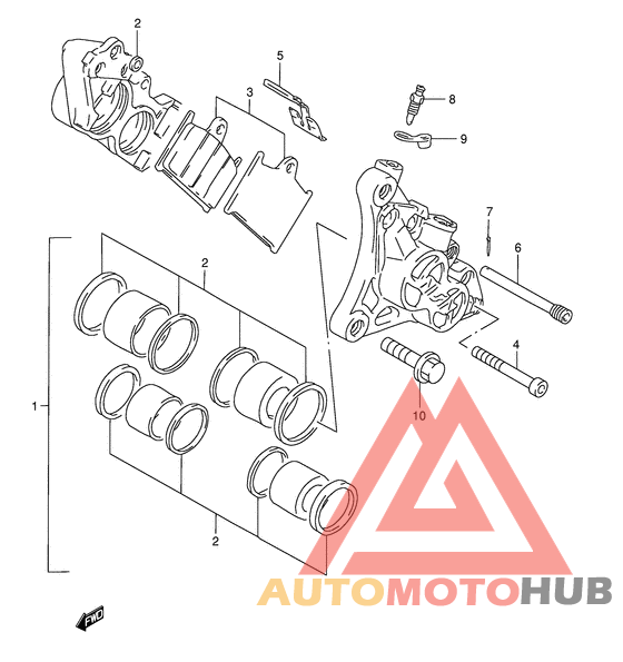Передний суппорт