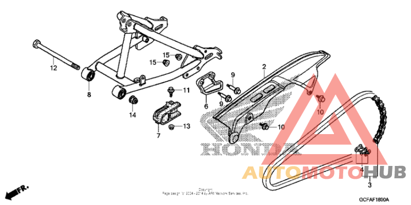 Swingarm + chain case