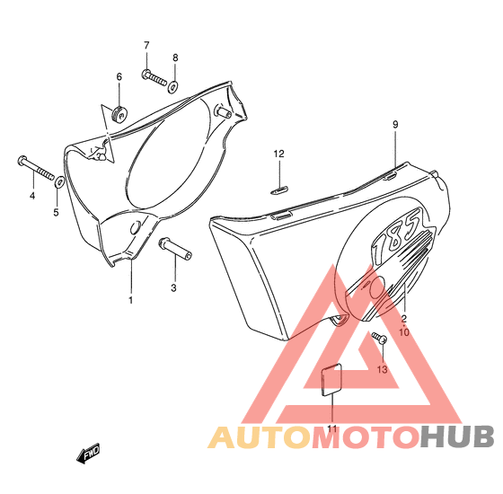 Обтекатель задний