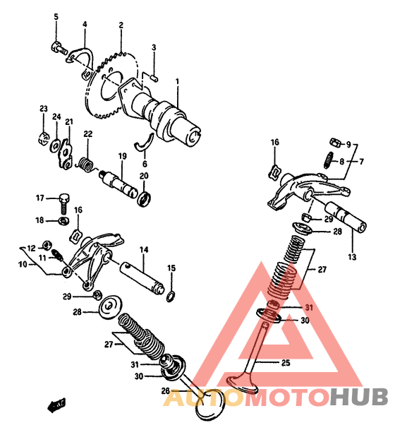 Распред вал-клапана