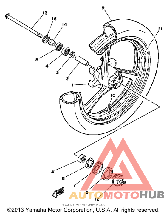 Переднее колесо
