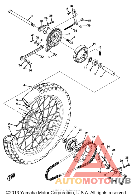 Переднее колесо