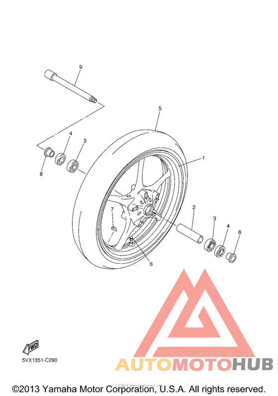 Переднее колесо