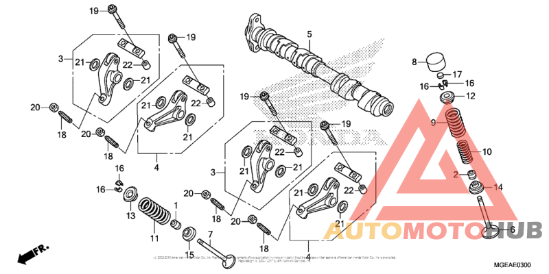 Camshaft + Valve (Fr.)