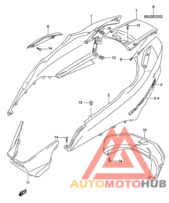 Обтекатель задний