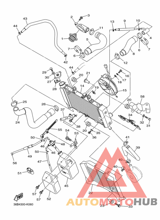 Радиатор и шланг