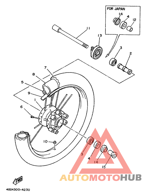 Переднее колесо