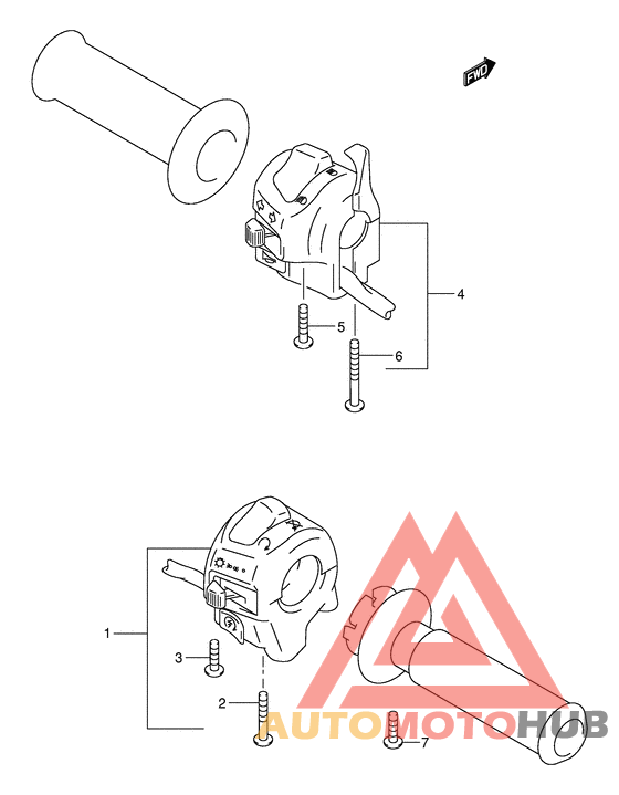 Рулевой переключатель