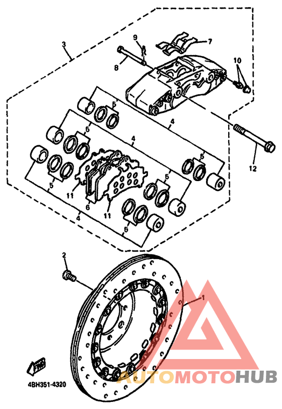 Передний суппорт