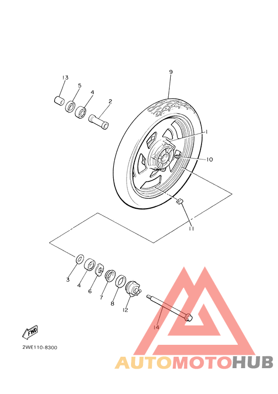 Переднее колесо