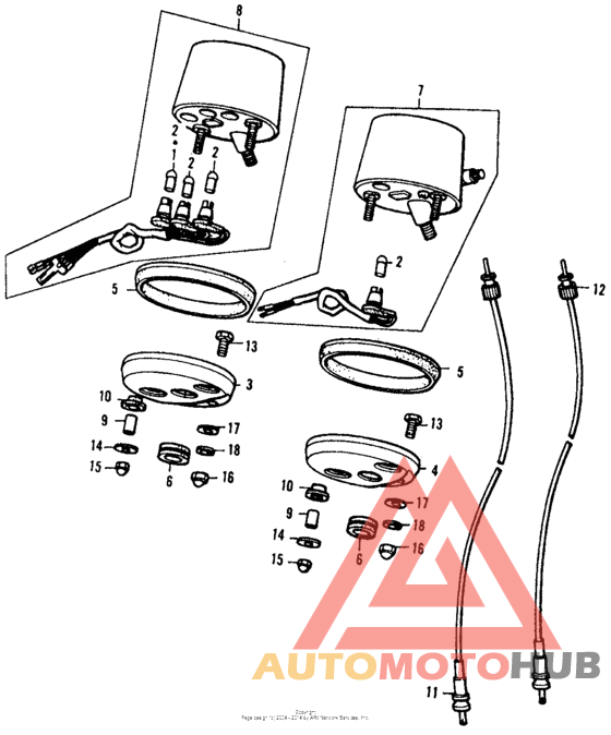 Speedometer + tachometer k-k1