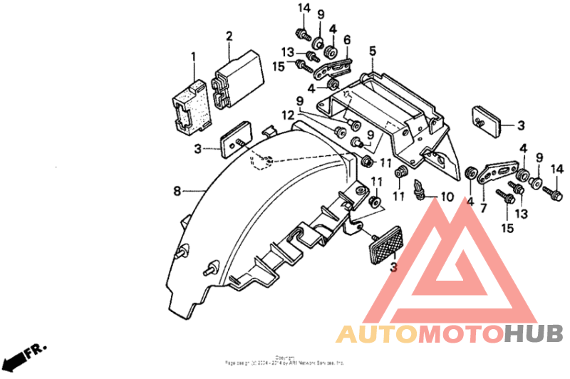 Задний бампер