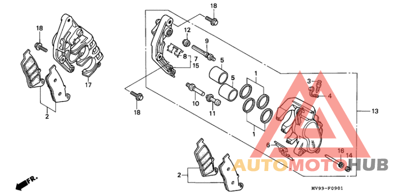 Передний суппорт