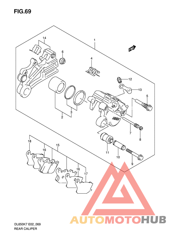 Задний суппорт