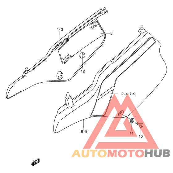 Обтекатель задний