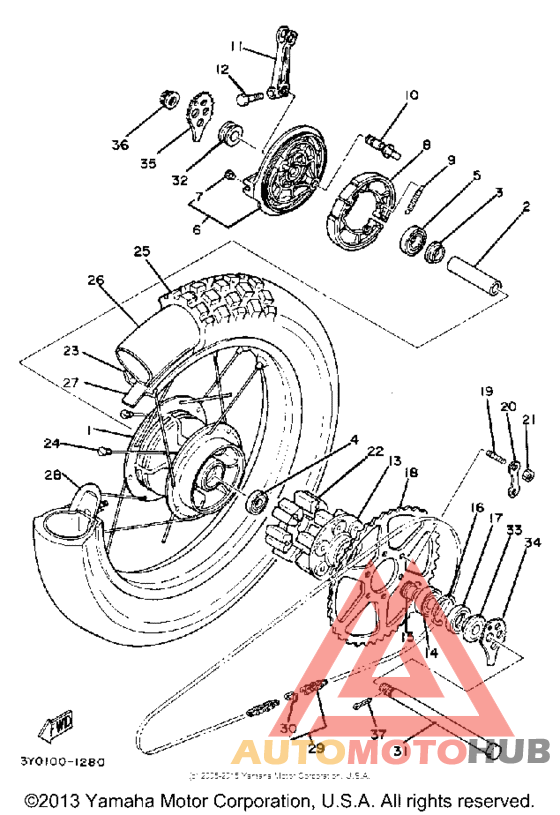 Переднее колесо