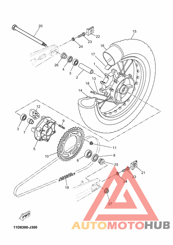 Переднее колесо