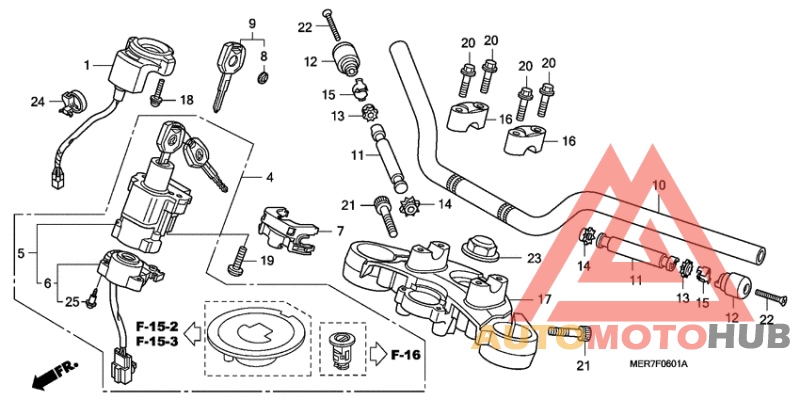 Handle pipe/top bridge