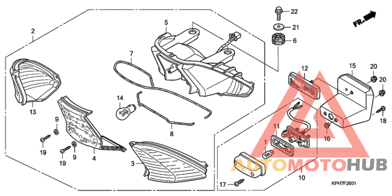 Taillight unit ass`y