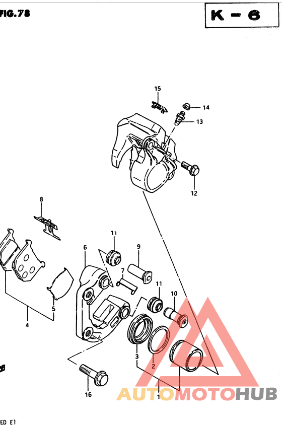 Передний суппорт тормозной