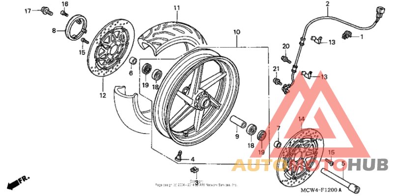 Переднее колесо