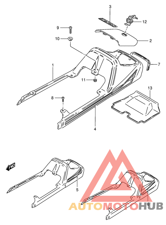 Обтекатель сидения