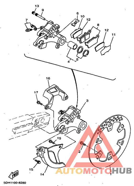 Задний суппорт