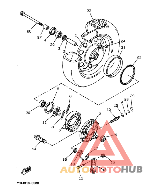 Переднее колесо
