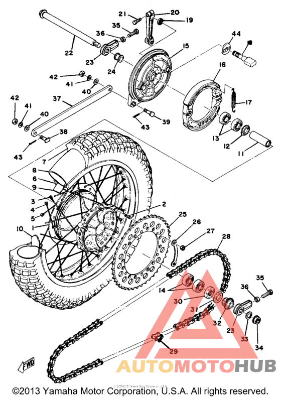 Переднее колесо