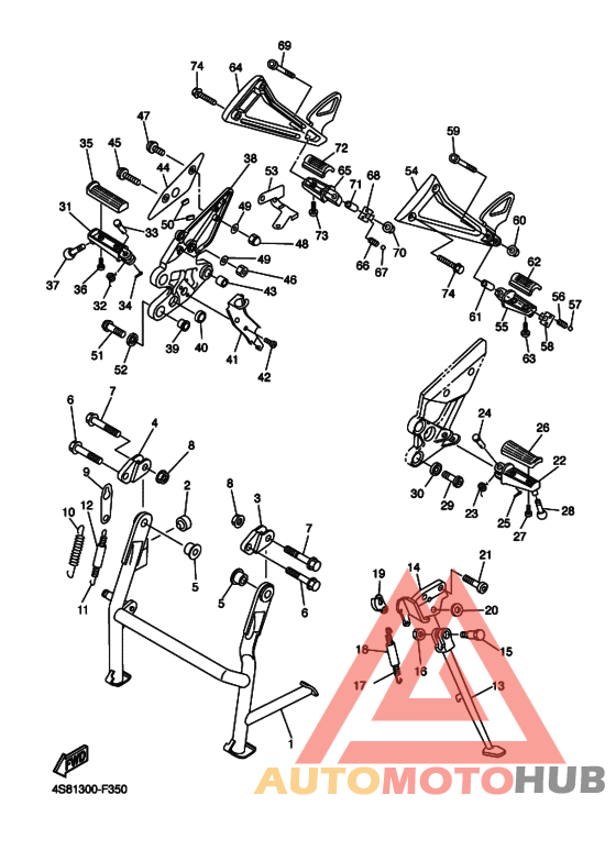 Support & repose pied