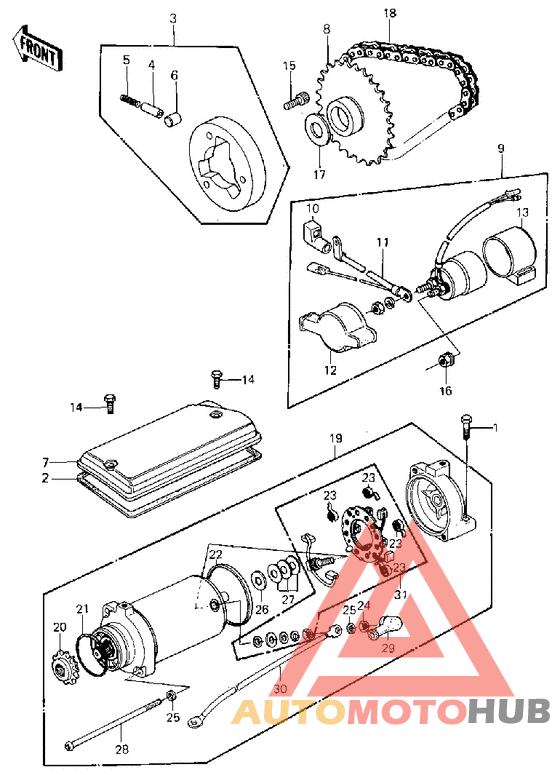 Starter motor/starter clutch