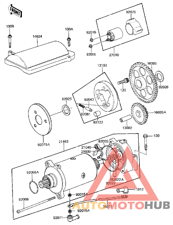 Starter motor/starter clutch