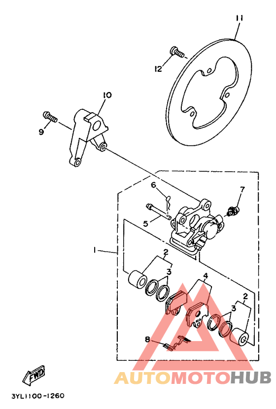 Задний суппорт